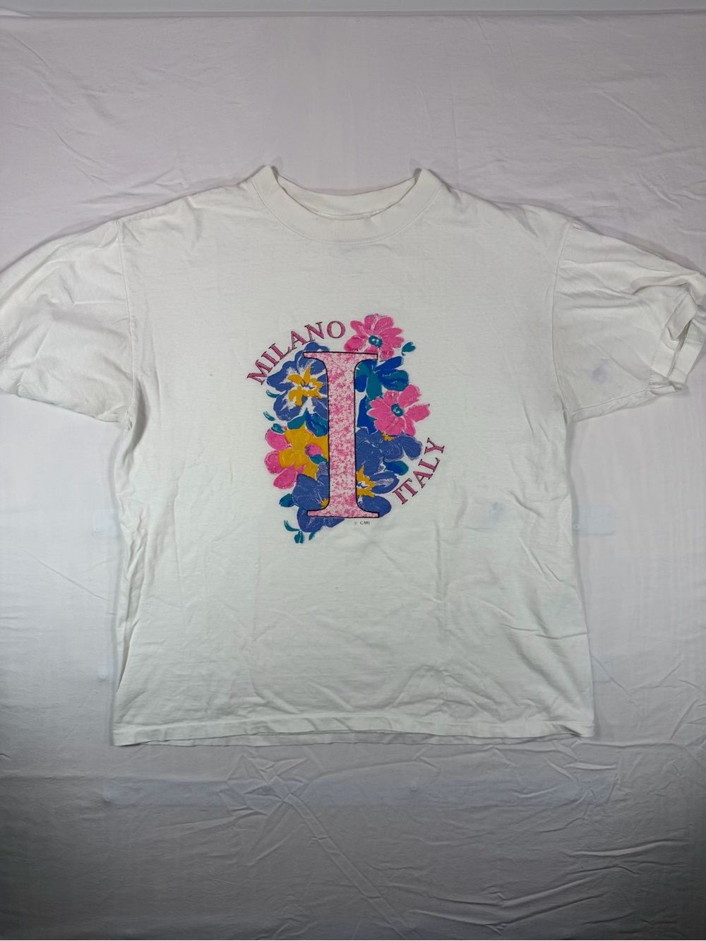 Vintage 80s 90s Freeze Milano Italy Floral Graphic Tee Single Stitch USA L